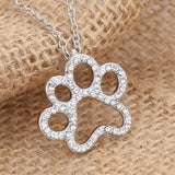 Dog Paw Pendant Necklace Free + Shipping